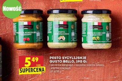 Pesto z karczochów i orzechów nerkowca Gustobello promocja