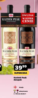 Wino Kazbek Peak dwupak półwytrawne promocja w Netto