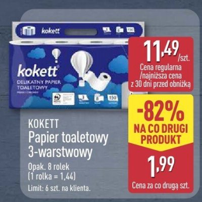 Papier toaletowy 3-warstwowy promocja w Aldi