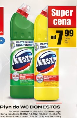 P艂yn do WC Domestos Pine promocja w Supeco