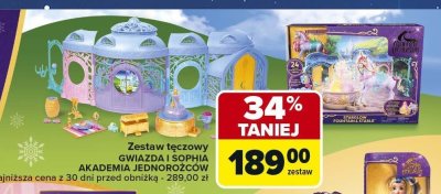 Zestaw tęczowy GWIAZDA I SOPHIA AKADEMIA JEDNOROŻCÓW promocja w Carrefour