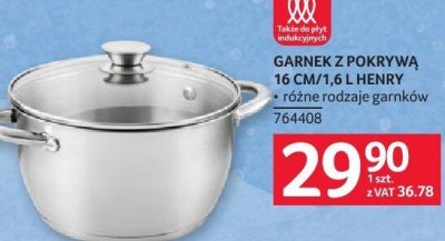 Garnek z pokrywą Henry 16 cm/1,6 l promocja w Selgros