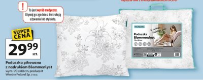 Poduszka pikowana z nadrukiem Blommenlyst 70x0 cm Wendre promocja w Auchan