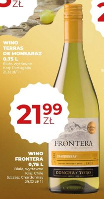 Wino Frontera Chardonnay białe wytrawne 0,75 L promocja w Duży Ben