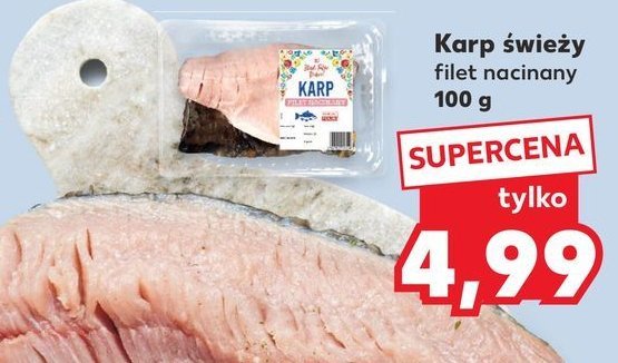 Karp świeży filet nacinany K-classic stąd takie dobre! promocja