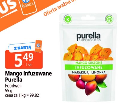 Mango infuzowane Purella Foodwell promocja w Leclerc