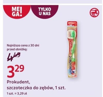 Szczoteczka do zębów Prokudent, 1 szt. promocja w Rossmann