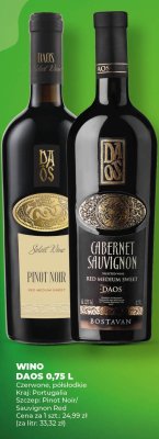 Wino DAOS Cabernet Sauvignon 0,75L promocja w Duży Ben