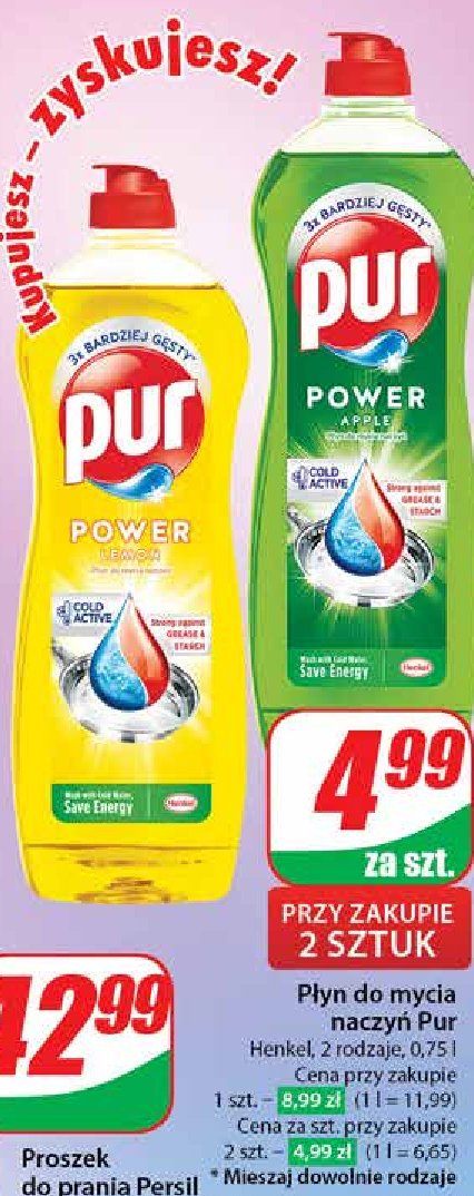 Płyn do naczyń lemon flower PUR PURE & NATURAL promocja