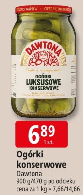 Ogórki konserwowe Dawtona promocja w Leclerc