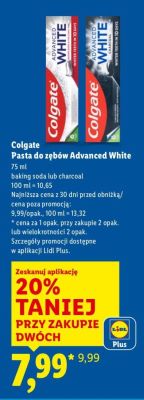 Pasta do zębów Colgate Advanced White charcoal promocja w Lidl