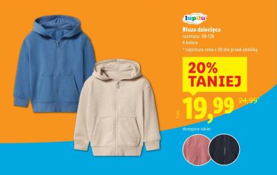 Bluza dziecięca lupilu promocja w Lidl