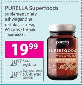 Suplement diety ashwagandha redukcja stresu Purella superfoods Purella food promocja