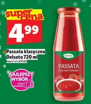 Passata klasyczna Delsato 720 ml promocja w TOPAZ