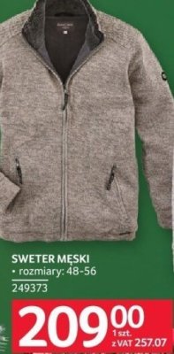 Sweter męski v-neck s-3xl Auchan inextenso promocja w Selgros