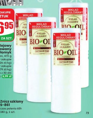Wkład olejowy regulowany BIO8 Płomyk promocja w Dino