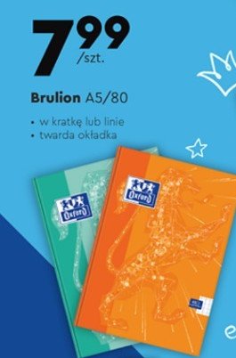 Brulion a5/80 kartek linia Oxford promocja