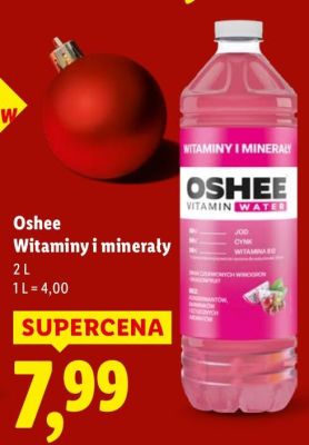 Napój Oshee Witaminy i minerały różne smaki promocja w Lidl