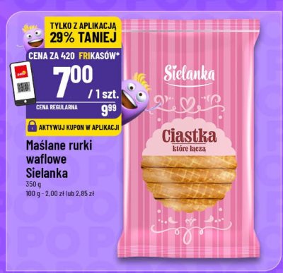Ciastka Maślane rurki waflowe Sielanka promocja w POLOmarket