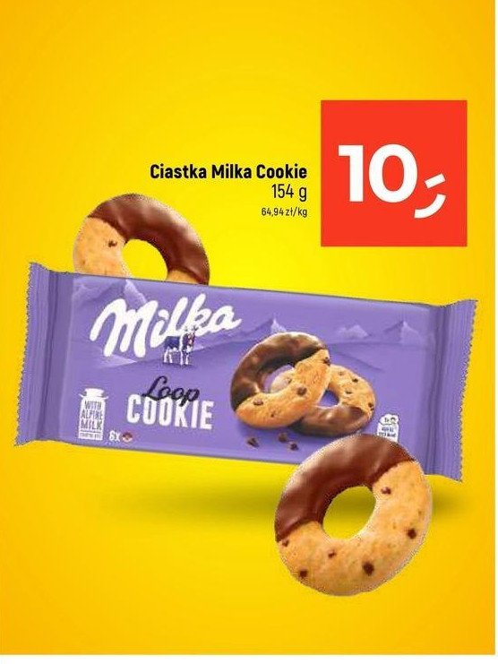 Ciastka MILKA COOKIE LOOP promocja