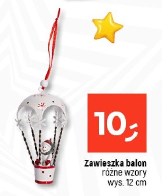 Zawieszka balon różne wzory wys. 12 cm promocja w Dealz