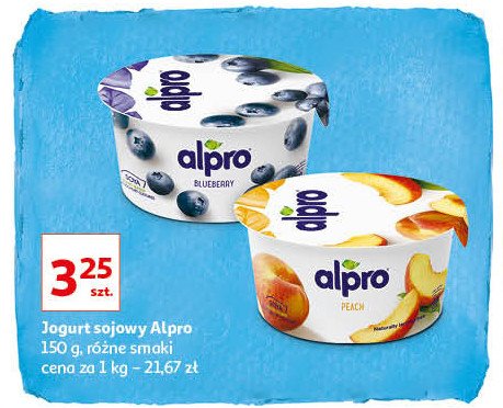 Jogurt sojowy jagodowy Alpro promocje