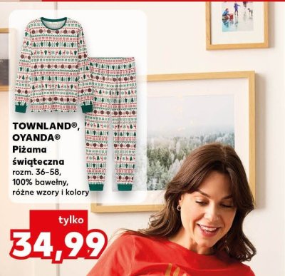 Piżama świąteczna Townland / Oyanda promocja w Kaufland