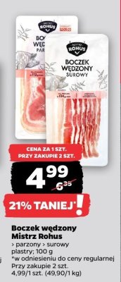 Boczek wędzony parzony promocja w Netto