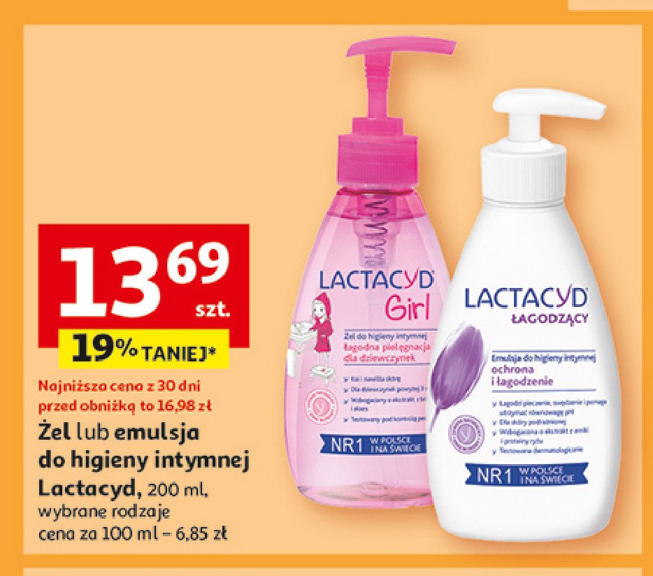 Żel do higieny intymnej Lactacyd promocja