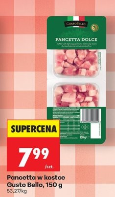 Wędlina Pancetta w kostce  promocja w Biedronka