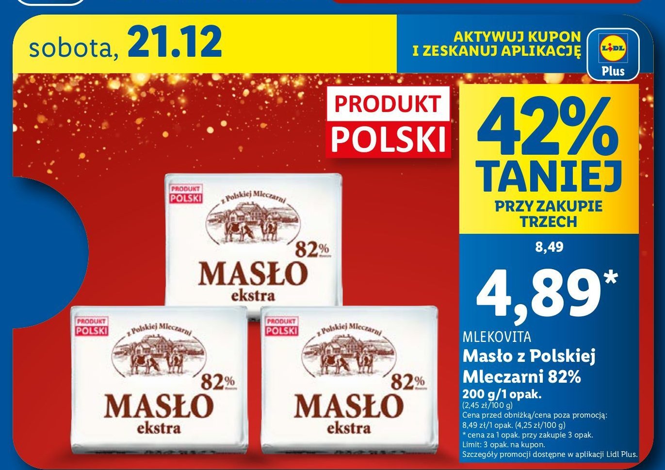 Masło z polskiej mleczarni Mlekovita promocja