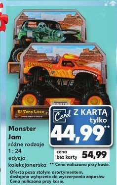 Pojazd monster jam 1:24 Mattel promocja