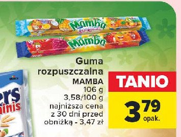 Guma rozpuszczalna wieloowocowa Mamba promocja w Carrefour