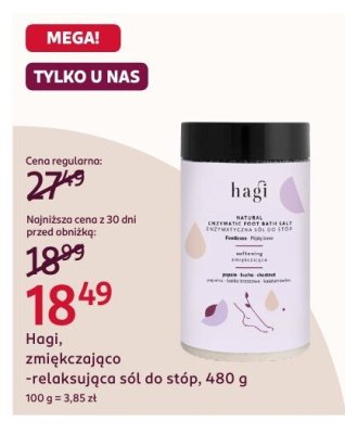Hagi sól zmiękczająco-relaksująca do stóp, 480 g promocja w Rossmann