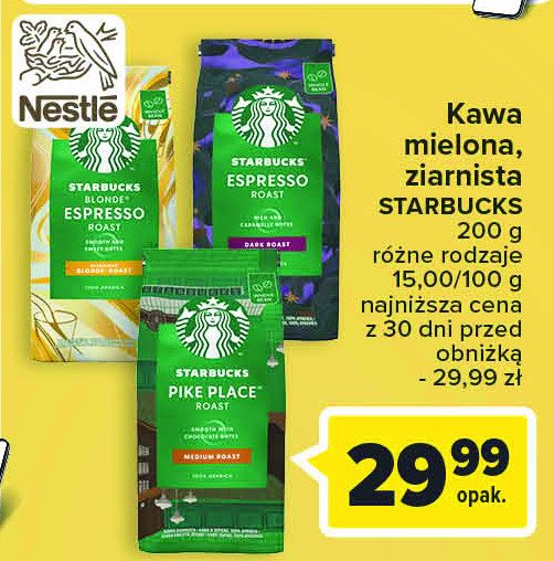 Kawa Starbucks espresso dark roast promocja