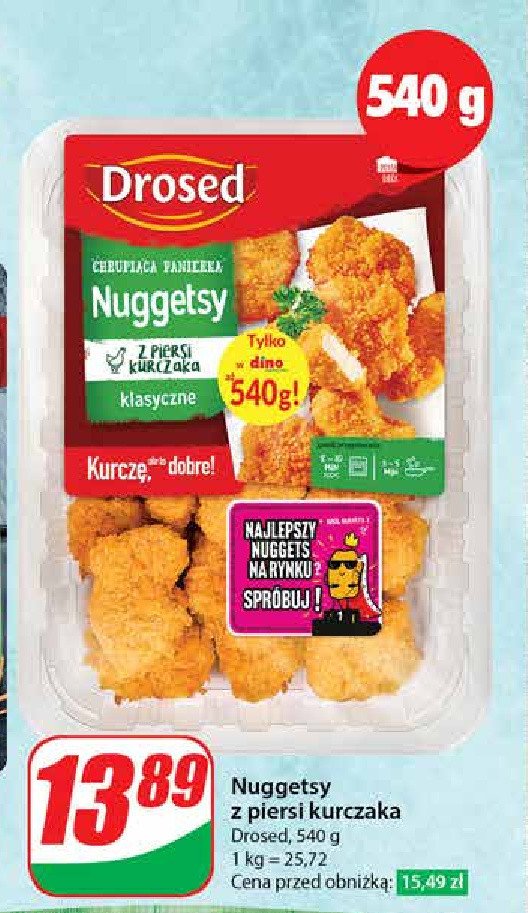 Nuggetsy z piersi kurczaka klasyczne Drosed promocja