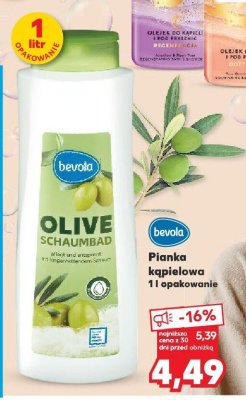 Pianka kąpielowa BEVOLA 1 l promocja w Kaufland