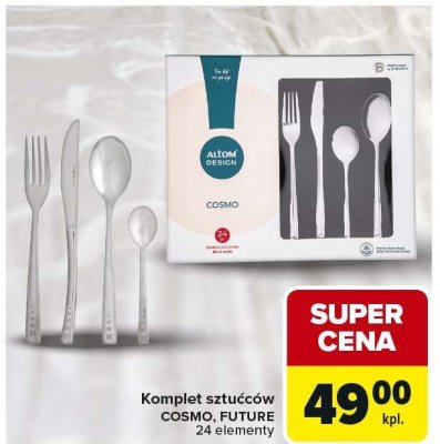 Komplet sztućców COSMO, FUTURE 24 elementy Carrefour promocja w Carrefour