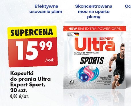 Kapsułki do prania sports Ultra expert promocja