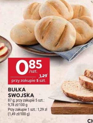 Bułka swojska 87 g Stokrotka promocja w Stokrotka