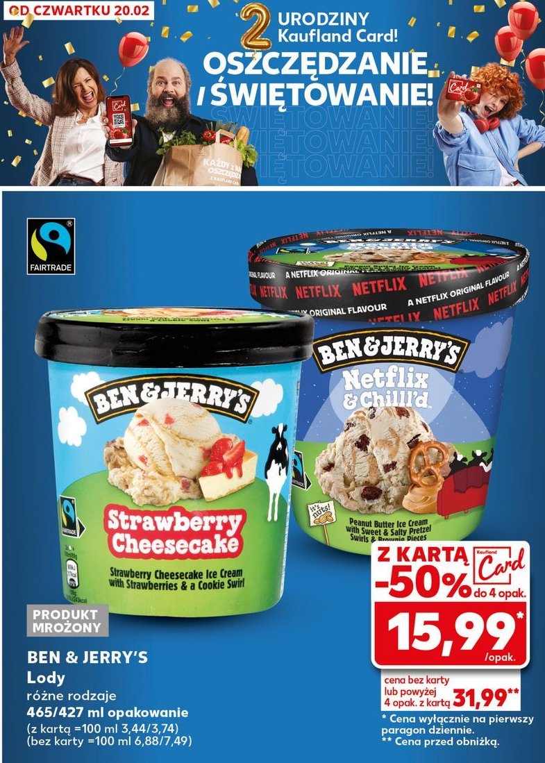 Lody strawberry cheesecake Ben & jerry's promocja