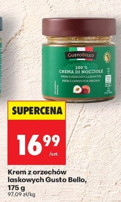 Krem z orzechów laskowych Gusto Bello, 175 g promocja w Biedronka