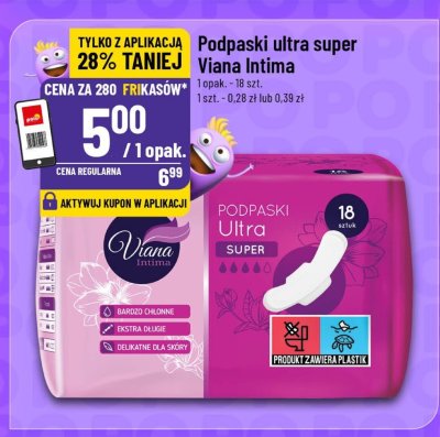 Podpaski ultra super Viana Intima promocja w POLOmarket