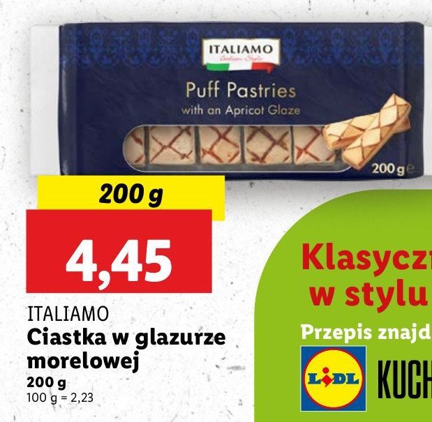 Ciasteczka morelowe Italiamo promocja