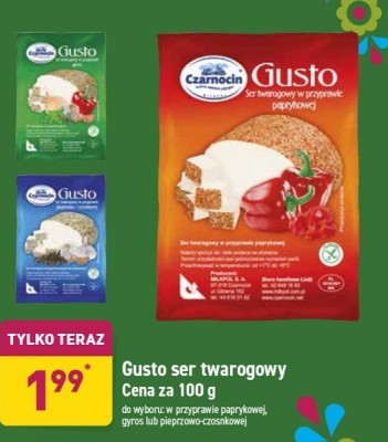 Ser twarogowy w plastrach pieprzowo czosnkowy promocja