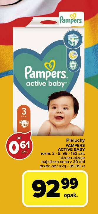 Pieluchy 3 Pampers promocja