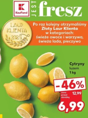 Cytryny luzem promocja w Kaufland