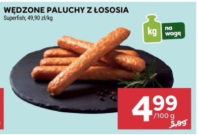 Wędzone pałuchy z łososia promocja w Stokrotka