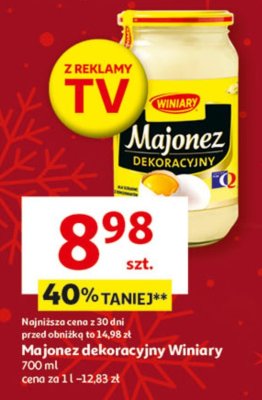 Majonez dekoracyjny Winiary 700 ml promocja w Auchan