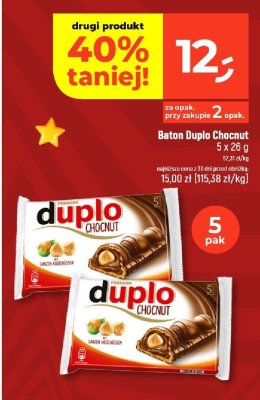 Baton czekoladowy Duplo Chocnut promocja w Dealz